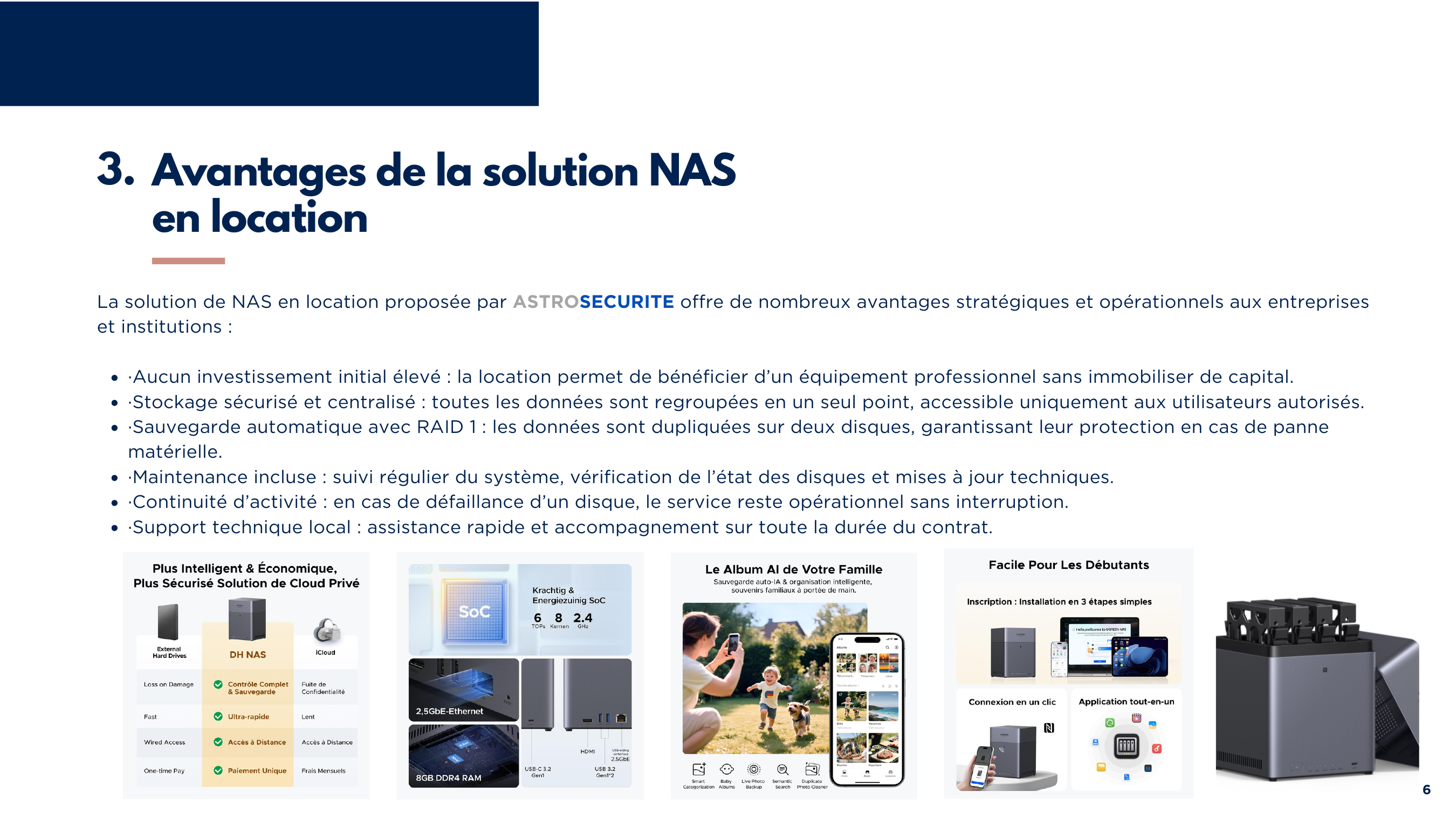 Équipement et composition du pack NAS - page 4
